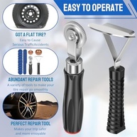 Kit Essencial 4 Peças: Reparo Rápido e Eficaz de Pneus com Rodas de Tungstênio e Raspador - imagem 5