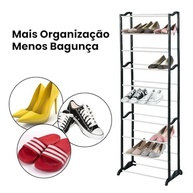 Sapateira Multiuso 10 Andares - Estante Organizadora para Tênis e Sapatos com Design Moderno - imagem 5