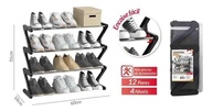 CASITA Sapateira Rack Moderno 4 Prateleiras - Organize Sapatos, Bolsas e Livros com Estilo - imagem 4