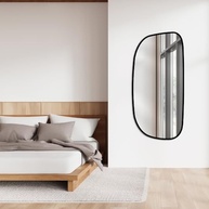 Espelho de Corpo Inteiro 110x53 cm com Moldura Preto – Design Moderno e Versátil para Ambientes - imagem 3