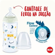 NUK Kit Mamadeiras Anticólica Dia e Noite 300ml com Indicador de Temperatura e Brilha no Escuro - imagem 5