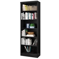 Estante Livreiro com Prateleiras Linus Preto - Design Moderno e Resistente - imagem 2