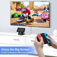 Dock Portátil Nintendo Switch e OLED: Cabo USB-C para HDMI 4K 60Hz com Carregamento PD - imagem 3