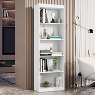 Estante Livreiro 5 Nichos Branco - Organize com Estilo e Praticidade - imagem 1