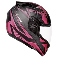 Capacete Ebf New Spark Flash 58: Segurança e Estilo para Você! Preto Fosco com Detalhes Rosa - imagem 2