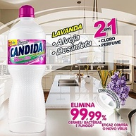Alvejante Super Cândida Floral 1L - Elimina Germes e Bactérias com Fragrância Suave - imagem 3