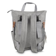 Mochila Multifuncional 17L em Poliéster Cinza com Compartimento Térmico, Alça de Mão e Engate para Carrinho, 35x30x17cm - imagem 3