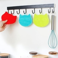 com-em-forma-gato-pacote-azul-de-esponja-silicone-a-de-a