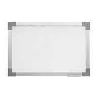Quadro Branco com Moldura em MDF Revestido Alumínio Soft Prime STALO 180x90 - Superfície Brilhante e Design Moderno - imagem 2