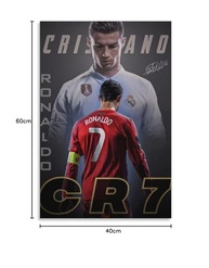 Pôster Cristiano Ronaldo em Tela 40x60cm - Decore com Estilo e Paixão pelo Futebol - imagem 4