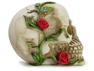 com-em-rosas-tematica-resina-realista-a-cranio-na-decoracao-boca-caveira-a