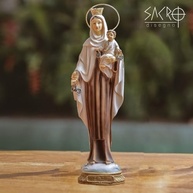 Imagem Nossa Senhora do Carmo 30cm em Resina - Coleção Estilo | Decoração Sagrada com Pintura Manual - imagem 3