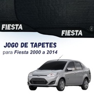 Jogo de Tapetes Automotivos Emborrachados Fiesta 2000-2015 - 3 Peças com Bordado Exclusivo - imagem 3