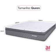 Colchão Queen 158x198cm Extra Firme D45 Antialérgico com EPS - BF Colchões - imagem 3