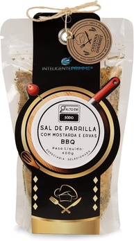 Inteligente Primme Sal de Parrilla BBQ com Mostarda e Ervas, 400g - imagem 1