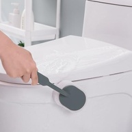 Escova de Limpeza com Cabeça de Esponja e Cabo Longo - Ideal para Banheiro, Banheira e Cantos Difíceis (Cinza/Verde) - imagem 4