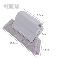 Escova de Limpeza Multiuso com Microfibra - Ideal para Trilhos, Janelas e Cantos Difíceis - imagem 3