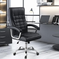 Cadeira de Escritório Presidente com Suporte Lombar Ergonômico e Encosto Alto - Conforto Premium para Jornadas Produtivas - imagem 2