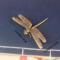Escultura de Libélula em Metal - Estatueta Feita à Mão com Asas para Decoração de Escritório e Estudo - imagem 3