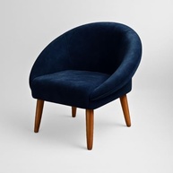 Kit 2 Poltronas Cadeira Decorativa para Sala de Espera | Estilo Elegante com Pés Palito Azul - imagem 4