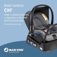 Bebê Conforto Maxi-Cosi Citi²: Segurança e Conforto Essencial Black com Base - imagem 3