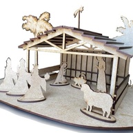 Presépio de Natal Estábulo com Decoração Personalizável - Montagem Criativa e Eco-Friendly - imagem 5