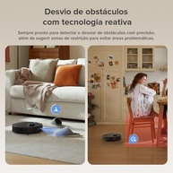 Roborock QV 35A - Robô Aspirador e Mop com Estação de Limpeza Automática, 8000Pa, Navegação LiDAR - imagem 5