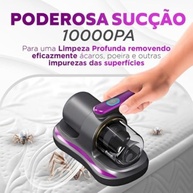 Removedor de Ácaros Aspirador Elétrico com Esterilizador UV - Limpeza Profunda e Sem Fio - imagem 3