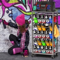 Rack de Armazenamento para 50 Latas de Tinta Spray Yeshine - Organize Sua Oficina com Estilo - imagem 3