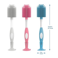 Dr. Brown's Escova de Mamadeira com Cerdas Macias - Ideal para Garrafas de Pescoço Estreito - Rosa - imagem 4