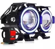 Farol de Milha LED U11 30W com Angel Eyes para Moto: Iluminação Potente e Estilo Inovador - imagem 2