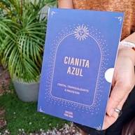Patuá de Cianita Azul com Base de Ferro - Coleção Feng Shui Tranquilidade | Cristal para Intuição e Expressão Verdadeira - imagem 3