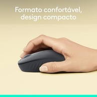 Mouse sem fio Logitech M196 com Conexão Bluetooth, Design Ambidestro Compacto, Rastreamento Preciso, Compatível com PC e Mac, Windows e macOS - Grafite - imagem 3