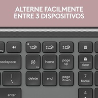Teclado sem fio Logitech Signature Slim K950 Com Easy-Switch para até 3 dispositivos, Digitação Silenciosa, Conexão Bluetooth ou Receptor USB Logi Bolt Incluso e Layout US INTL - Grafite - imagem 3