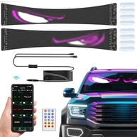 LED Eyes para Caminhão: Tela Flexível com Controle App e Remoto | 2 Peças 59.9cm - imagem 2