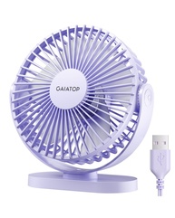 Ventilador de Mesa USB Gaiatop - Silencioso, Portátil e Potente com 3 Velocidades - imagem 1