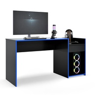 Mesa para Computador Gamer Eros com Gaveta e Nicho para CPU - Design Moderno Preto/Azul - imagem 1