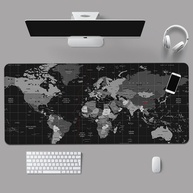 Mouse Pad Gamer Com Estampa Tema Mapa Mundi Extra Grande 90x40 cm com Bordas Costuradas e base Antiderrapante Desk Pad para Teclado Mouse Notebook PC - imagem 2