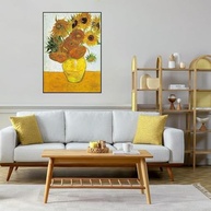 Quebra-Cabeça 1000 Peças Van Gogh Girassóis - Obra de Arte Premium com Pôster 70x50cm - imagem 3