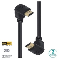Cabo HDMI 2.0 Vinik 2m 4K Ultra HD 3D com Conectores 90° e Ethernet - Imagem Incrível! - imagem 3