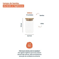com-hermetica-kit-tampa-e-armazenamento-elegante-duravel-a-de-de-10-oikos-potes-bambu-250ml-vidro-a