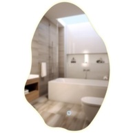 Espelho Orgânico com LED Touch 90x60cm Bivolt - Design Moderno e Iluminação Suave - imagem 2