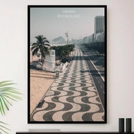 Quadro Decorativo Copacabana RJ - Moldura Premium A4 23x33cm com Impressão em Alta Definição - imagem 2