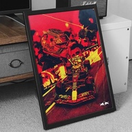 Quadro Red Bull F1 Max Verstappen - 40x60cm | Impressão Premium com Moldura Ecológica - imagem 3