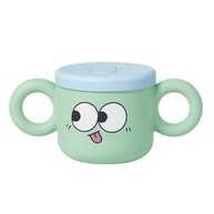 Caneca Infantil 250ml com Tampa Antivazamento e Canudo - Design Kawaii Verde Menta - imagem 2