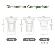 Maymom Flange Inserção 19mm – Compatível com Bombas Medela, Spectra, Elvie e Mais | Redução de 24mm para 19mm - imagem 3
