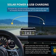 TPMS Solar 2025: Monitor de Pressão de Pneu Inteligente com 4 Sensores Externos e Alertas de Segurança - imagem 4