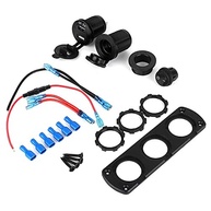 Tomada Isqueiro 12V com USB Duplo e LED Azul: Carregador Universal para Carro, SUV e Iate - imagem 3
