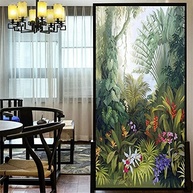 Película Decorativa para Janela com Efeito de Privacidade - Padrão Floresta 80x180cm - imagem 3