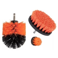 Kit 3 Escovas de Nylon para Limpeza Pesada com Encaixe Universal para Parafusadeira - imagem 2